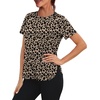 image:imageWomens Workout Tops for Women Sun Shirts UPF 50 Short Sleeve UV Protection Shirt Lightweight Quick Dry Hiking Top for WomenFloral Leopard