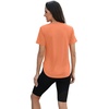 image:imageWomens Workout Tops for Women Sun Shirts UPF 50 Short Sleeve UV Protection Shirt Lightweight Quick Dry Hiking Top for WomenOrange