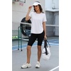 image:imageWomens Workout Tops for Women Sun Shirts UPF 50 Short Sleeve UV Protection Shirt Lightweight Quick Dry Hiking Top for WomenWhite