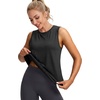 image:imageWorkout Tops for Women Loose Fit Sleeveless Yoga Tank Tops Crew Neck Fitness Clothing Athletic Running Gym ShirtsBlack