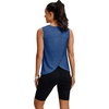 image:imageWorkout Tops for Women Loose Fit Sleeveless Yoga Tank Tops Crew Neck Fitness Clothing Athletic Running Gym ShirtsForest Blue