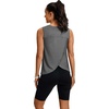 image:imageWorkout Tops for Women Loose Fit Sleeveless Yoga Tank Tops Crew Neck Fitness Clothing Athletic Running Gym ShirtsGray