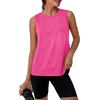 image:imageWorkout Tops for Women Loose Fit Sleeveless Yoga Tank Tops Crew Neck Fitness Clothing Athletic Running Gym ShirtsPink