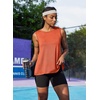 image:imageWorkout Tops for Women Loose Fit Sleeveless Yoga Tank Tops Crew Neck Fitness Clothing Athletic Running Gym ShirtsRed