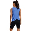 image:imageWorkout Tops for Women Loose Fit Sleeveless Yoga Tank Tops Crew Neck Fitness Clothing Athletic Running Gym ShirtsSky Blue