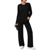 image:imageAlaroo Womens 2 Piece Workout Sets Pilates Yoga Outfits Gym Active WearBlack