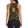 image:imageAlaroo Womens Workout Tank Tops Sleeveless Short Shirts for Sport Athletic Yoga Running Gym Loose Crop 2026Army Green