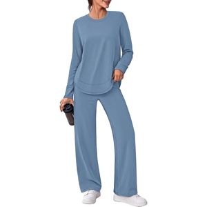 image:imageAlaroo Womens 2 Piece Workout Sets Pilates Yoga Outfits Gym Active WearBlue