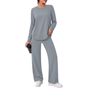 image:imageAlaroo Womens 2 Piece Workout Sets Pilates Yoga Outfits Gym Active WearGrey