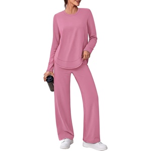 image:imageAlaroo Womens 2 Piece Workout Sets Pilates Yoga Outfits Gym Active WearPink