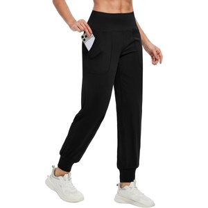 image:imageAlaroo Womens Joggers Pants 27 High Waisted Athletic Workout Sweatpants for Lounge Running Yoga GymBlack