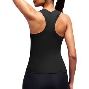image:imageAlaroo Workout Tank Tops for Women Racerback Athletic Gym Clothes Womens Yoga Tight Fit Sleeveless Shirts ActivewearBlack