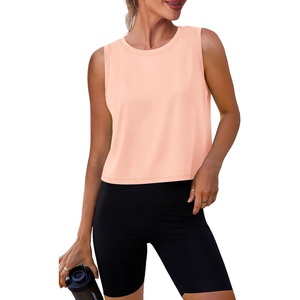 image:imageAlaroo Workout Tank Tops for Women Sleeveless Crop Top Lightweight Athletic Tank Top Yoga Running Pilates 2026Pink