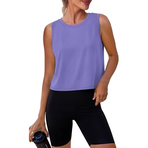 image:imageAlaroo Workout Tank Tops for Women Sleeveless Crop Top Lightweight Athletic Tank Top Yoga Running Pilates 2026Purple