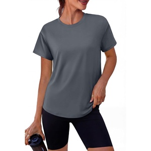 image:imageAlaroo Workout Tops for Women Short Sleeve TShirts Loose Fit Athletic Fitness Clothing for Gym Running Yoga Summer Tops 2026Navy Blue