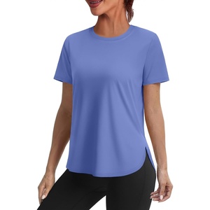 image:imageWomens Workout Tops for Women Sun Shirts UPF 50 Short Sleeve UV Protection Shirt Lightweight Quick Dry Hiking Top for WomenBlue