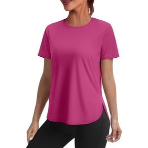 image:imageWomens Workout Tops for Women Sun Shirts UPF 50 Short Sleeve UV Protection Shirt Lightweight Quick Dry Hiking Top for WomenRed