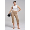 image:imageAlaroo Capri Pants for Women High Waisted Yoga Pants with Pockets  Cropped Workout Leggings for Athletic Casual SummerKhaki
