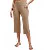 image:imageAlaroo Capri Pants for Women High Waisted Yoga Pants with Pockets  Cropped Workout Leggings for Athletic Casual SummerKhaki