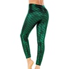 image:imageAlaroo Halloween Shiny Fish Scale Mermaid Leggings for Women Pants S4XL01green