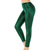 image:imageAlaroo Halloween Shiny Fish Scale Mermaid Leggings for Women Pants S4XL01green