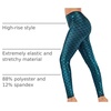 image:imageAlaroo Halloween Shiny Fish Scale Mermaid Leggings for Women Pants S4XL02peacock Blue