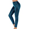 image:imageAlaroo Halloween Shiny Fish Scale Mermaid Leggings for Women Pants S4XL02peacock Blue