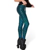image:imageAlaroo Halloween Shiny Fish Scale Mermaid Leggings for Women Pants S4XL02peacock Blue