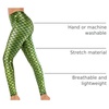 image:imageAlaroo Halloween Shiny Fish Scale Mermaid Leggings for Women Pants S4XL08lightgreen