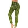 image:imageAlaroo Halloween Shiny Fish Scale Mermaid Leggings for Women Pants S4XL08lightgreen