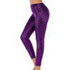 image:imageAlaroo Halloween Shiny Fish Scale Mermaid Leggings for Women Pants S4XL09purple