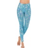 image:imageAlaroo Halloween Shiny Fish Scale Mermaid Leggings for Women Pants S4XL26magic Blue
