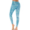 image:imageAlaroo Halloween Shiny Fish Scale Mermaid Leggings for Women Pants S4XL26magic Blue