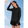 image:imageAlaroo Long Sleeve Shirts Workout Tops for Women UPF 50 Sun Shirt ClothingBlack
