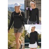 image:imageAlaroo Long Sleeve Shirts Workout Tops for Women UPF 50 Sun Shirt ClothingBlack