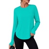 image:imageAlaroo Long Sleeve Shirts Workout Tops for Women UPF 50 Sun Shirt ClothingBlue