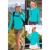 image:imageAlaroo Long Sleeve Shirts Workout Tops for Women UPF 50 Sun Shirt ClothingBlue