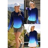 image:imageAlaroo Long Sleeve Shirts Workout Tops for Women UPF 50 Sun Shirt ClothingBlue Gradient