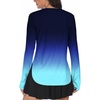 image:imageAlaroo Long Sleeve Shirts Workout Tops for Women UPF 50 Sun Shirt ClothingBlue Gradient