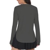 image:imageAlaroo Long Sleeve Shirts Workout Tops for Women UPF 50 Sun Shirt ClothingGrey