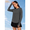 image:imageAlaroo Long Sleeve Shirts Workout Tops for Women UPF 50 Sun Shirt ClothingGrey