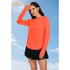 image:imageAlaroo Long Sleeve Shirts Workout Tops for Women UPF 50 Sun Shirt ClothingOrange
