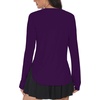 image:imageAlaroo Long Sleeve Shirts Workout Tops for Women UPF 50 Sun Shirt ClothingPurple