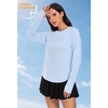 image:imageAlaroo Long Sleeve Shirts Workout Tops for Women UPF 50 Sun Shirt ClothingSky Blue