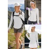 image:imageAlaroo Long Sleeve Shirts Workout Tops for Women UPF 50 Sun Shirt ClothingWhite