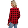 image:imageAlaroo Long Sleeve Shirts for Women V Neck Tops Pleated Tunic PrintPrint 01