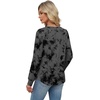 image:imageAlaroo Long Sleeve Shirts for Women V Neck Tops Pleated Tunic PrintPrint 02