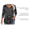 image:imageAlaroo Long Sleeve Shirts for Women V Neck Tops Pleated Tunic PrintPrint 02