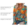 image:imageAlaroo Long Sleeve Shirts for Women V Neck Tops Pleated Tunic PrintPrint 03