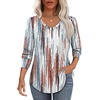 image:imageAlaroo Long Sleeve Shirts for Women V Neck Tops Pleated Tunic PrintPrint 04